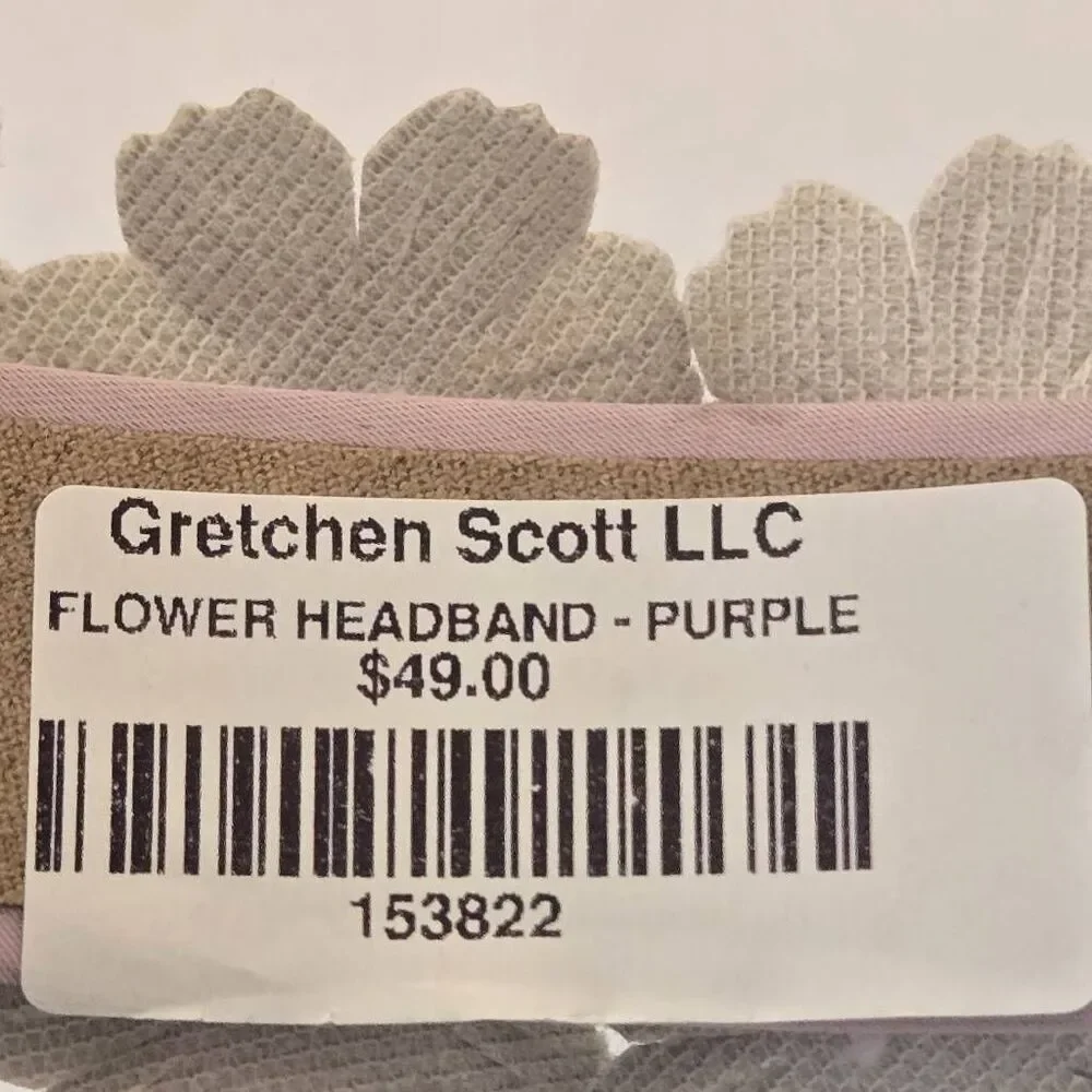 NWT Gretchen Scott Womens Floral Purple and Blue Headbands Size Adult